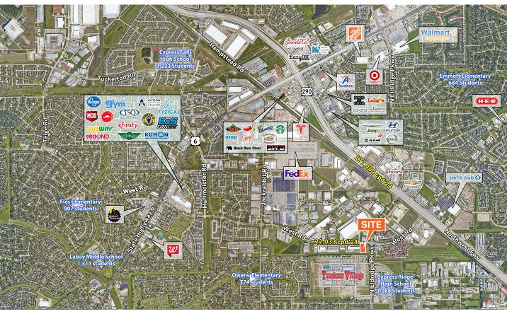 Pictures of Land property located at SWC of West Rd & N Eldredge Pkwy, Houston, TX 77041 for sales - image #1