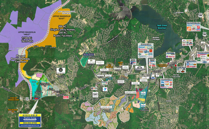 Pictures of Land property located at 18610 & 18700 Hull Street Rd N, Moseley, VA 23120 for sales - image #1