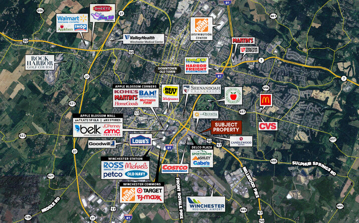 Pictures of Land property located at 1105 Millwood Pike, Winchester, VA 22602 for sales - image #1