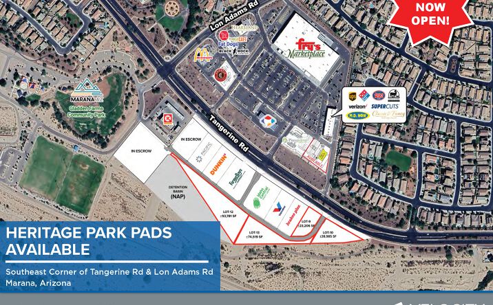 Pictures of Land, Retail property located at SEC Tangerine Farms Rd & Lon Adams Rd, Marana, AZ 85653 for sales - image #1