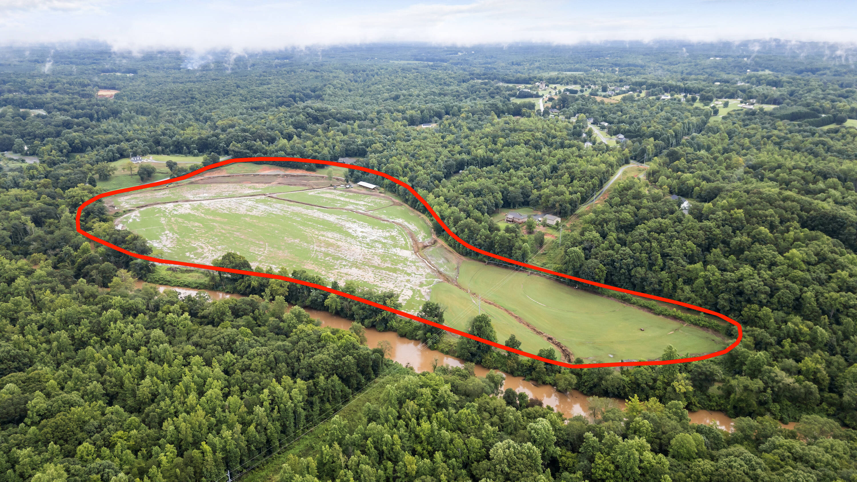 Turf farm in Dallas, NC near Charlotte