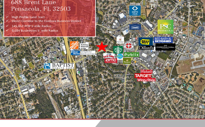 Pictures of Land property located at 688 Brent Ln, Pensacola, FL 32503 for sales - image #1