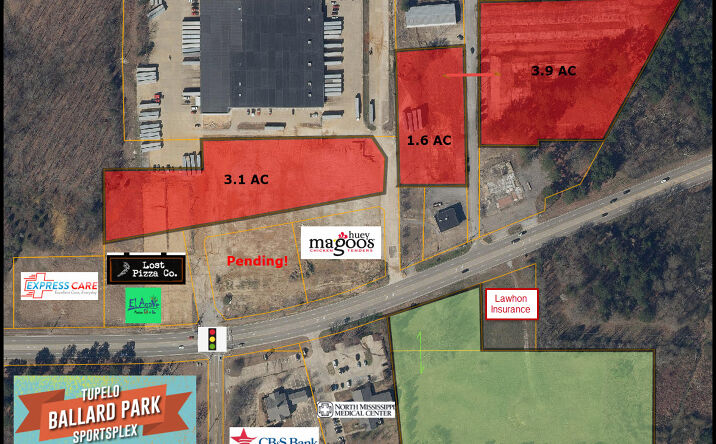 Pictures of Land property located at 3406A W Main St, Tupelo, MS 38801 for sales - image #1