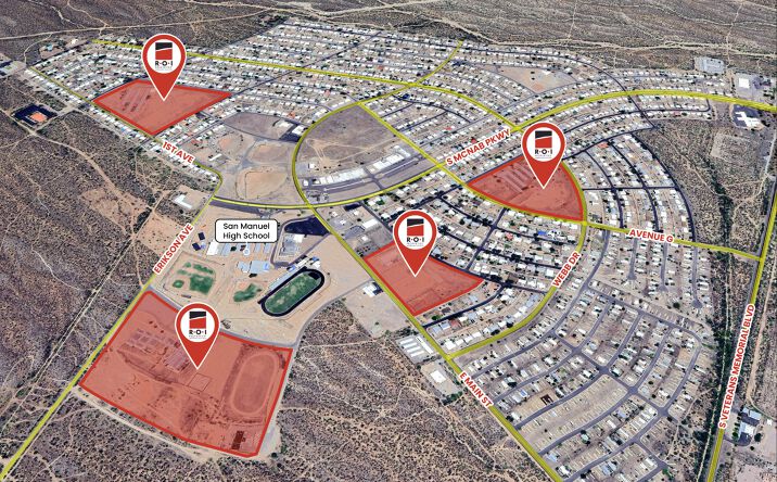 Pictures of Land, Special Purpose property located at 914 W 1st Ave, San Manuel, AZ 85631, 715 S Ave D, San Manuel, AZ 85631, 321 S Ave B, San Manuel, AZ 85631, 110 E Main St, San Manuel, AZ 85631 for sales - image #1