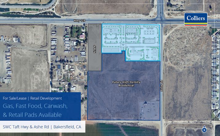 Pictures of Land property located at SWC Taft Hwy & Ashe Road, Bakersfield, CA 93313 for sales - image #1