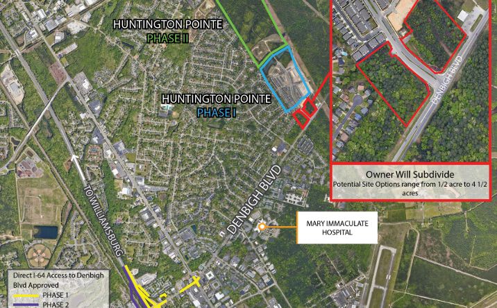 Pictures of Land property located at 903 Denbigh Blvd, Newport News, VA 23608 for sales - image #1