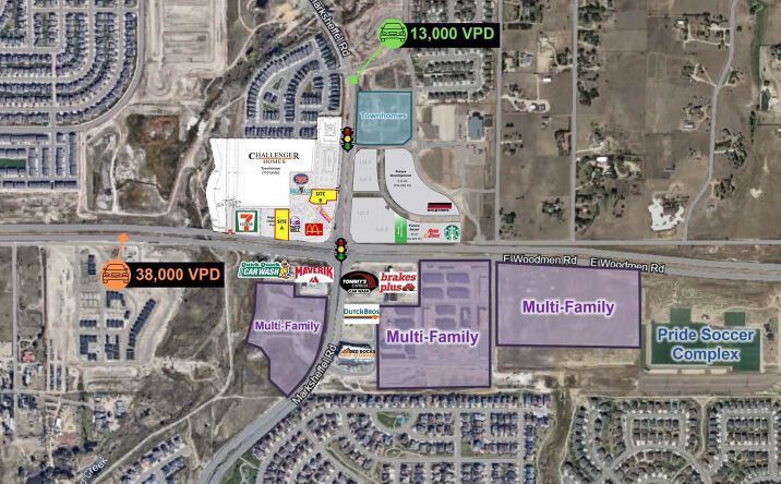 Pictures of Retail, Office, Land property located at NWC E. Woodmen Rd & Marksheffel Rd, Colorado Springs, CO 80908 for sales - image #1