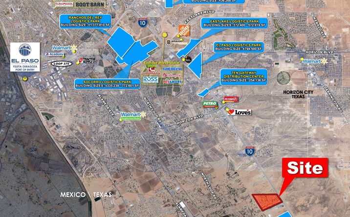 Pictures of Land property located at Swq I-10 & Clint, Socorro, TX 79927 for sales - image #1