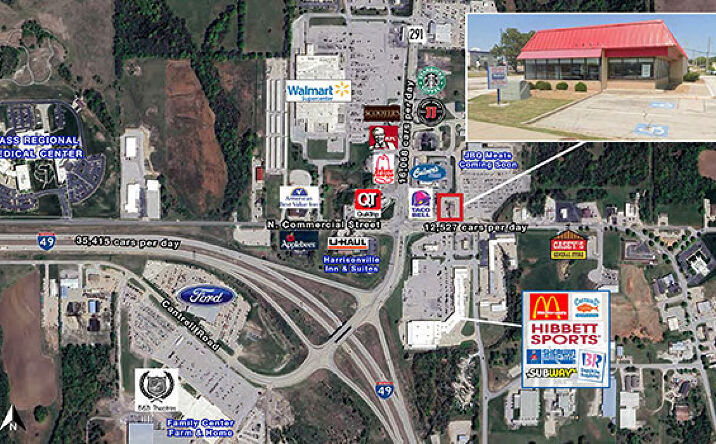 Pictures of Retail, Land property located at 2002 N. Commercial Street, Harrisonville, MO 64701 for sales - image #1