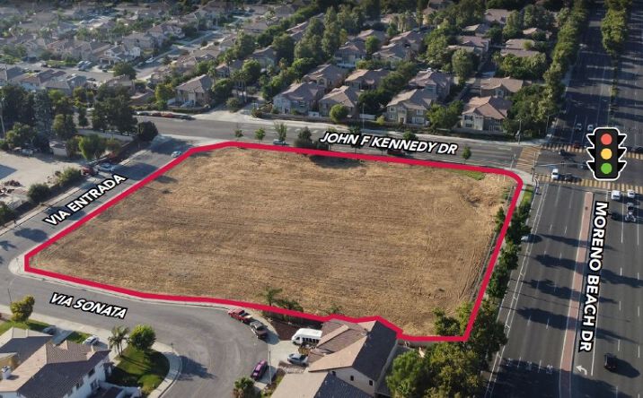 Pictures of Retail, Land property located at SWC Moreno Beach Dr. & JFK Dr, Moreno Valley, CA 92555 for sales - image #1