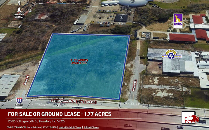 Pictures of Land property located at 2502 Collingsworth St, Houston, TX 77026 for sales - image #1