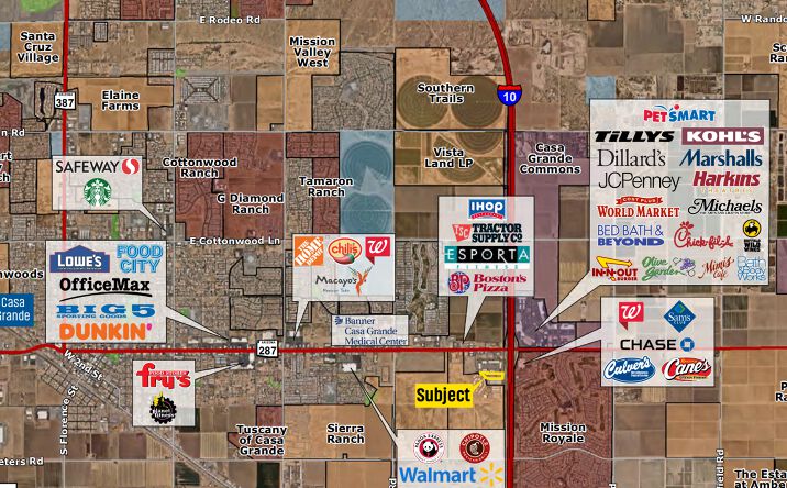 Pictures of Land property located at SSWC I-10 & Florence Boulevard, Casa Grande, AZ 85122 for sales - image #1