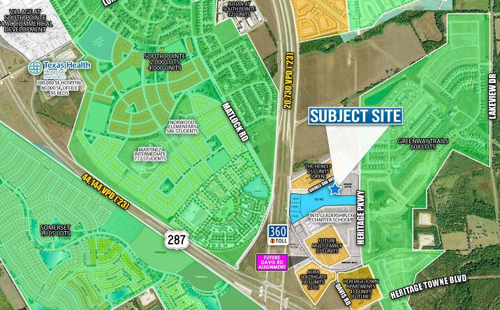 Pictures of Land property located at NEQ TX-360 & Highway 287, Grand Prairie, TX 76065 for sales - image #1