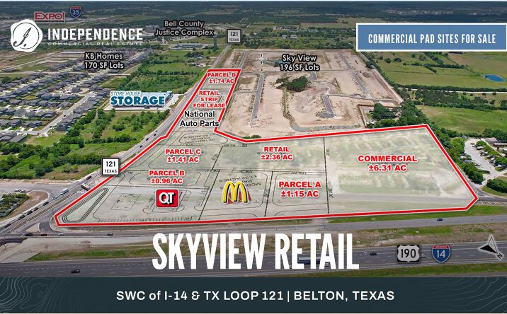 Pictures of Land property located at Skyview Retail, Belton, TX 76513 for sales - image #1