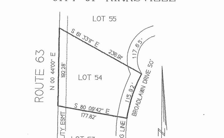 Pictures of Land property located at Lot 54 Broadlawn Drive, Kirksville, MO 63501 for sales - image #1