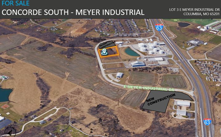 Pictures of Land property located at Lot 3 E Meyer Industrial Drive, Columbia, MO 65201 for sales - image #1