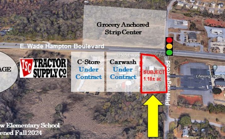 Pictures of Land property located at 12503 E Wade Hampton Blvd, Greer, SC 29651 for sales - image #1