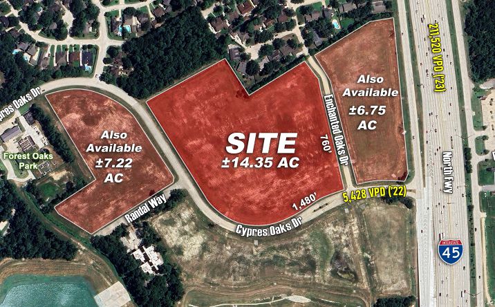 Pictures of Retail, Industrial property located at NWC of Cypress Oaks Dr & Enchanted Oaks, Spring, TX 77388 for sales - image #1