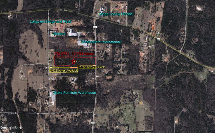 Pictures of Land property located at FM 2751- 12.733 Acres, Longview, TX 75605 for sales - image #1