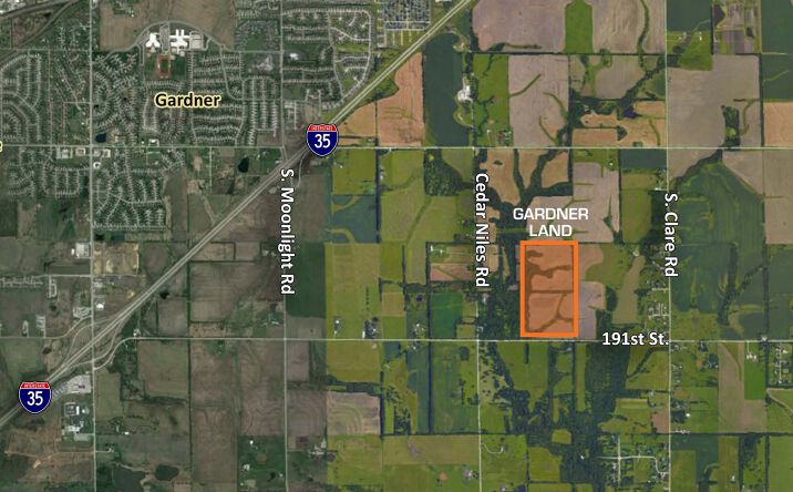 Pictures of Land property located at NEQ W 191st Street & Cedar Niles Road, Gardner, KS 66030 for sales - image #1