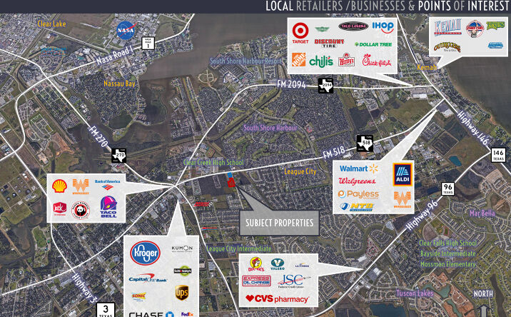 Pictures of Land property located at FM 518 at Louisiana Street, League City, TX 77573 for sales - image #1