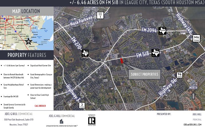 Pictures of Land property located at FM 518 at Louisiana Street, League City, TX 77573 for sales - image #1
