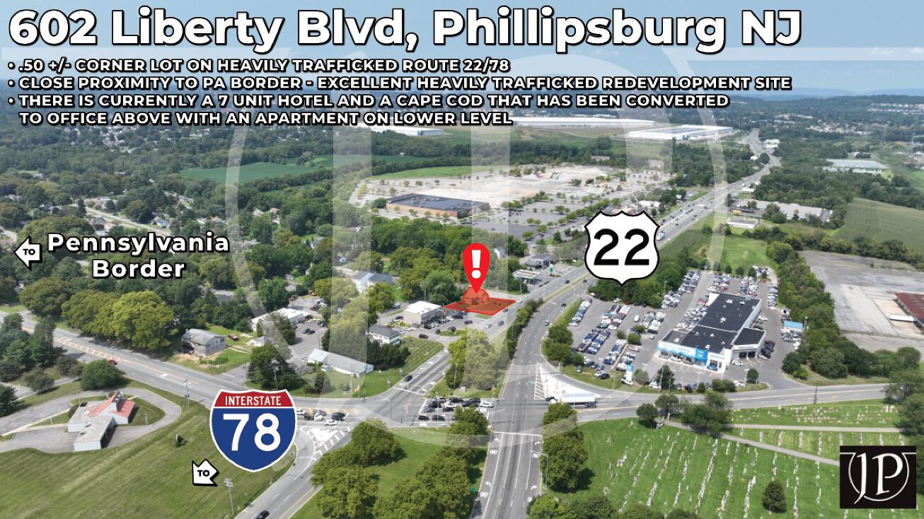 Pictures of Office, Hospitality, Land property located at 602 Liberty Blvd, Phillipsburg, NJ 08865 for sales - image #1