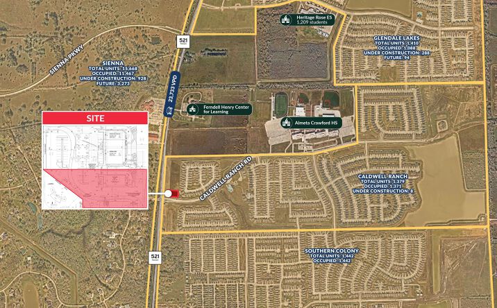 Pictures of Land property located at Caldwell Ranch Blvd, Rosharon, TX 77583 for sales - image #1