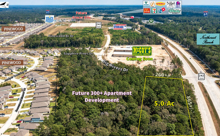 Pictures of Land property located at 17560 TX-242, New Caney, TX 77357 for sales - image #1