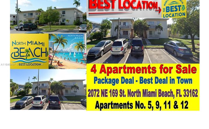 Pictures of Multifamily property located at 2072 NE 169th St # 12, North Miami Beach, FL 33162 for sales - image #1