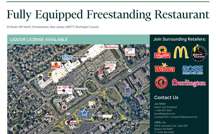 Pictures of Retail property located at 10 US-130, Cinnaminson, NJ 08077 for sales - image #1
