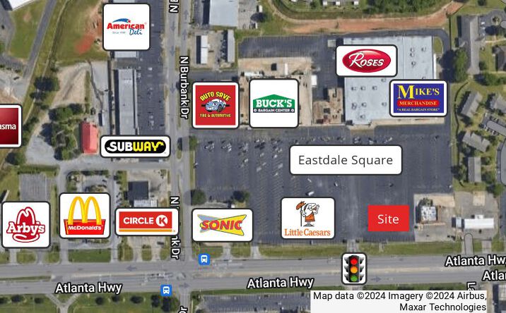 Pictures of Land property located at Atlanta Hwy at N Burbank Dr, Montgomery, AL 36117 for sales - image #1