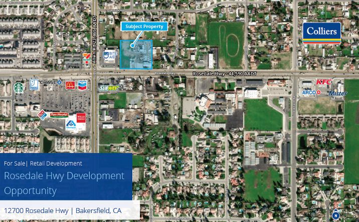 Pictures of Land, Retail property located at 12700 Rosedale Hwy, Bakersfield, CA 93312 for sales - image #1