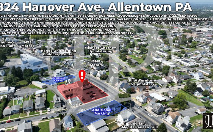 Pictures of Retail, Multifamily property located at 1824-1826 Hanover Ave, Allentown, PA 18109 for sales - image #1