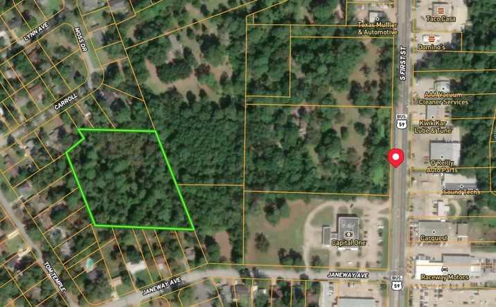 Pictures of Land property located at 605 Carroll Road, Lufkin, TX 75901 for sales - image #1