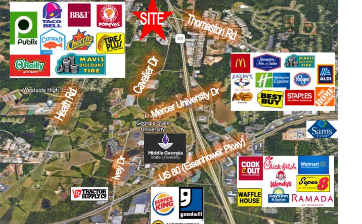 Pictures of Land property located at 4031 & 4035 Cavalier Drive, Macon, GA 31210 for sales - image #1
