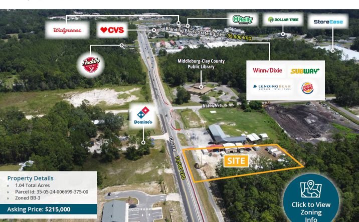 Pictures of Land property located at 4165 Co Rd 218, Middleburg, FL 32068 for sales - image #1