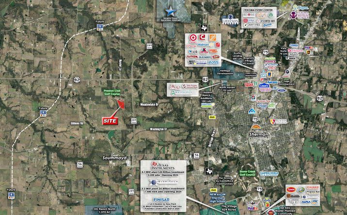 Pictures of Land property located at SWQ US-82 & Preston Rd, Sherman, TX 75092 for sales - image #1
