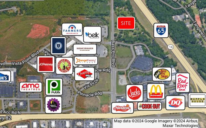 Pictures of Land property located at Bass Pro Blvd at Rocky Mt Rd, Prattville, AL 36066 for sales - image #1