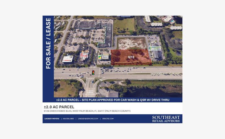 Pictures of Land, Retail, Special Purpose property located at 6120 Okeechobee Blvd, West Palm Beach, FL 33417 for sales - image #1