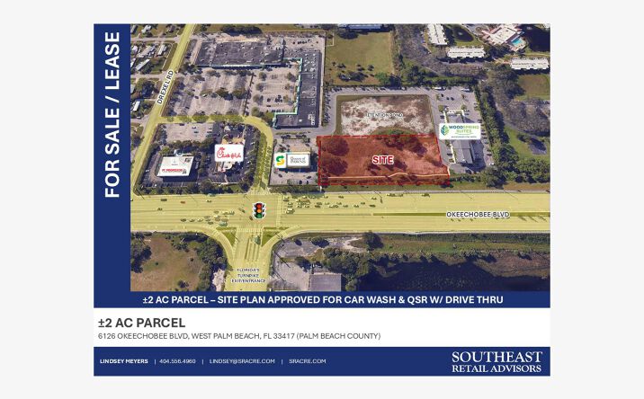 Pictures of Land, Retail, Special Purpose property located at 6120 Okeechobee Blvd, West Palm Beach, FL 33417 for sales - image #1