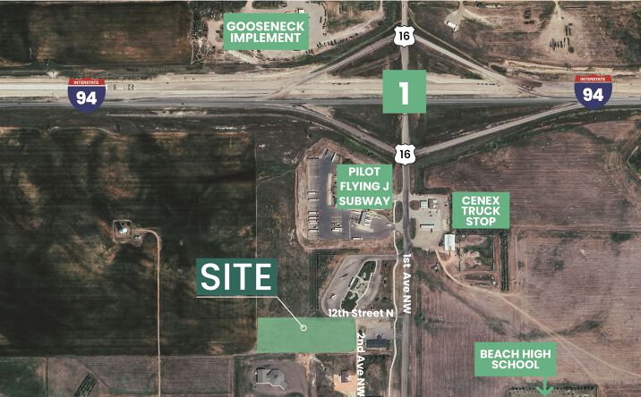 Pictures of Land property located at Hwy 16- I-94, Beach, ND 58621 for sales - image #1