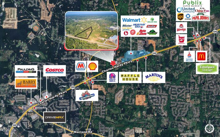 Pictures of Land property located at 3355 Charles Hardy Pkwy, Dallas, GA 30157 for sales - image #1