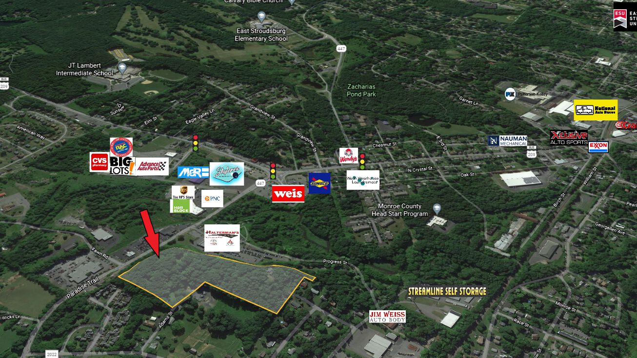 6216 Pinecrest Dr, East Stroudsburg, PA 18301 Land for Sale 13.39 AC Residential Development
