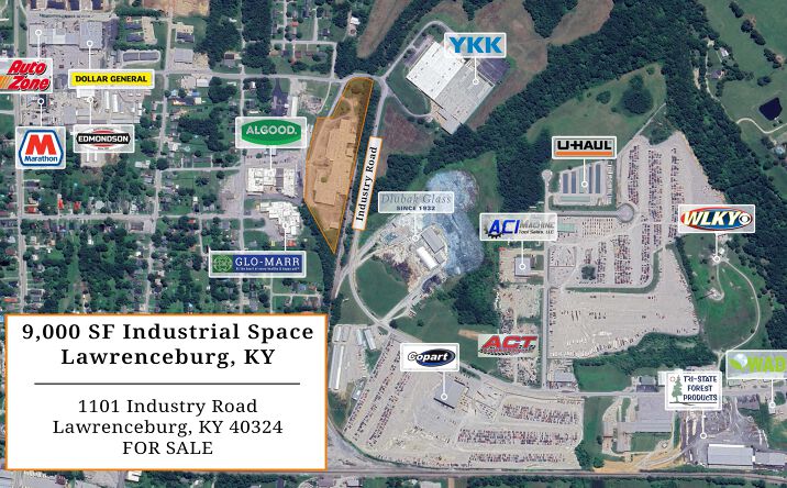 Pictures of Industrial property located at 1101 Industry Rd, Lawrenceburg, KY 40342 for sales - image #1