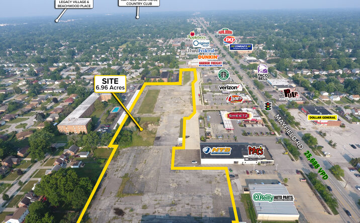 Pictures of Land property located at 5900-5886 Mayfield Rd, Lyndhurst, OH 44124 for sales - image #1