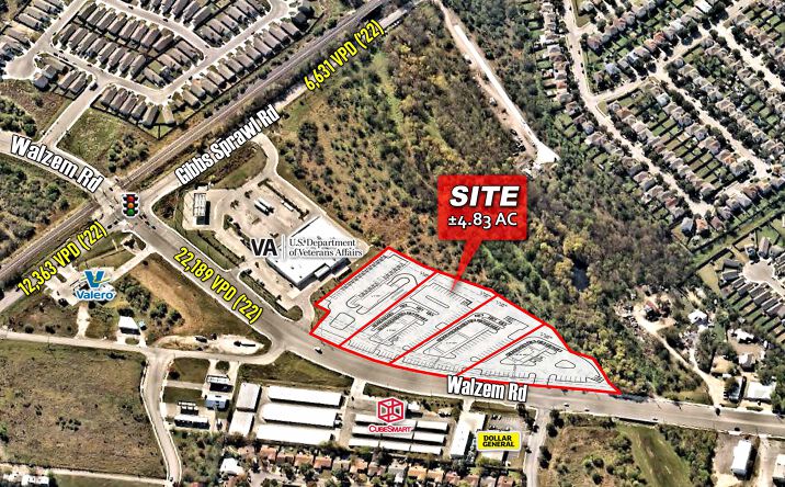 Pictures of Industrial, Land, Office, Retail, Self Storage property located at Walzem Rd & Gibbs Sprawl Rd, San Antonio, TX 78239 for sales - image #1