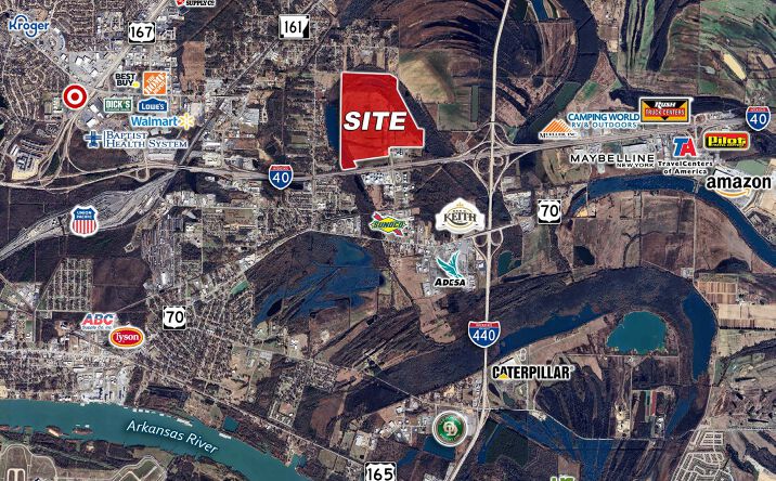 Pictures of Land property located at NWQ of I-40 & I-440, North Little Rock, AR 72114 for sales - image #1