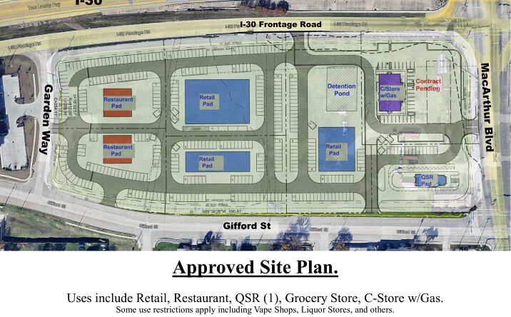 Pictures of Land, Retail property located at 905 MacArthur Blvd, Grand Prairie, TX 75050 for sales - image #1
