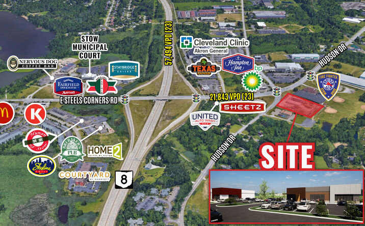 Pictures of Land, Retail property located at 4141 Hudson Dr, Stow, OH 44224 for sales - image #1